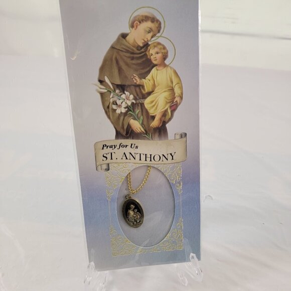Catholic Prayer Jewelry Pray For Us ST. ANTHONY Religious Jewelry Accent - Picture 10 of 14